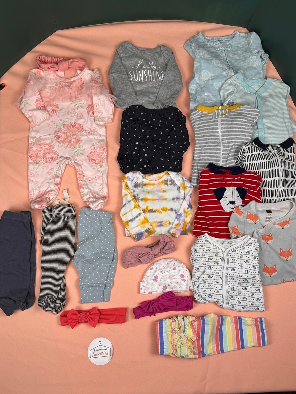 Baby Girl 0–3M Fall/Winter Clothing Lot – 21 Pieces #557